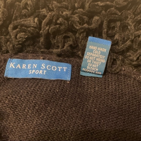 Karen Scott Sport Beaded & Appliquéd Christmas Stocking Sweater size Med… - Picture 9 of 10